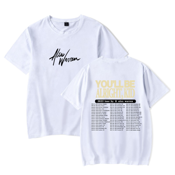 You’ll Be Alright, Kid 2025 Tour T-Shirt – White
