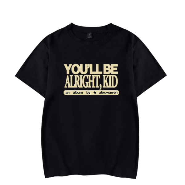 You’ll Be Alright Kid Album T-Shirt – Black